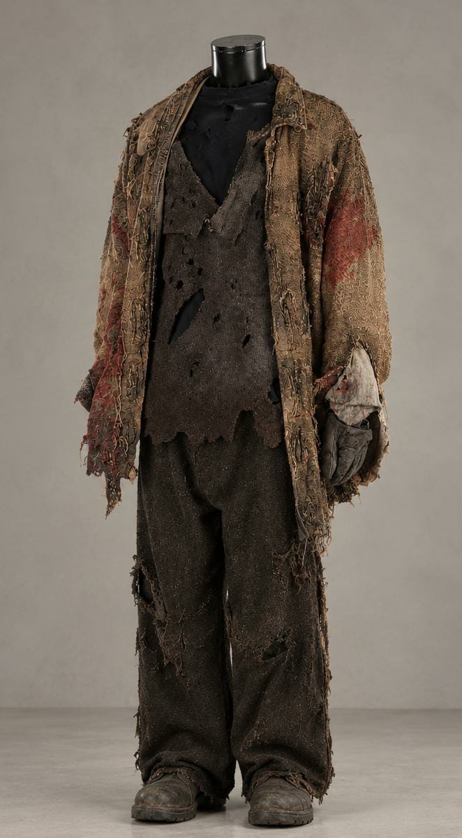 Jason Voorhees Handmade Horror Costume – Full Suit Coat Jumper Trousers | Freddy vs Jason Halloween Cosplay Gift