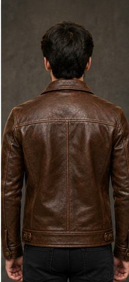Classic Men's Genuine Leather Biker Jacket