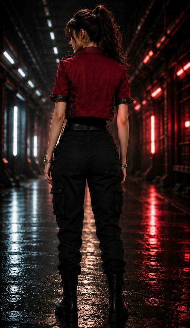 Aerith Gainsborough FF7 Rebirth Red Jacket – Women’s Final Fantasy VII Cosplay Coat