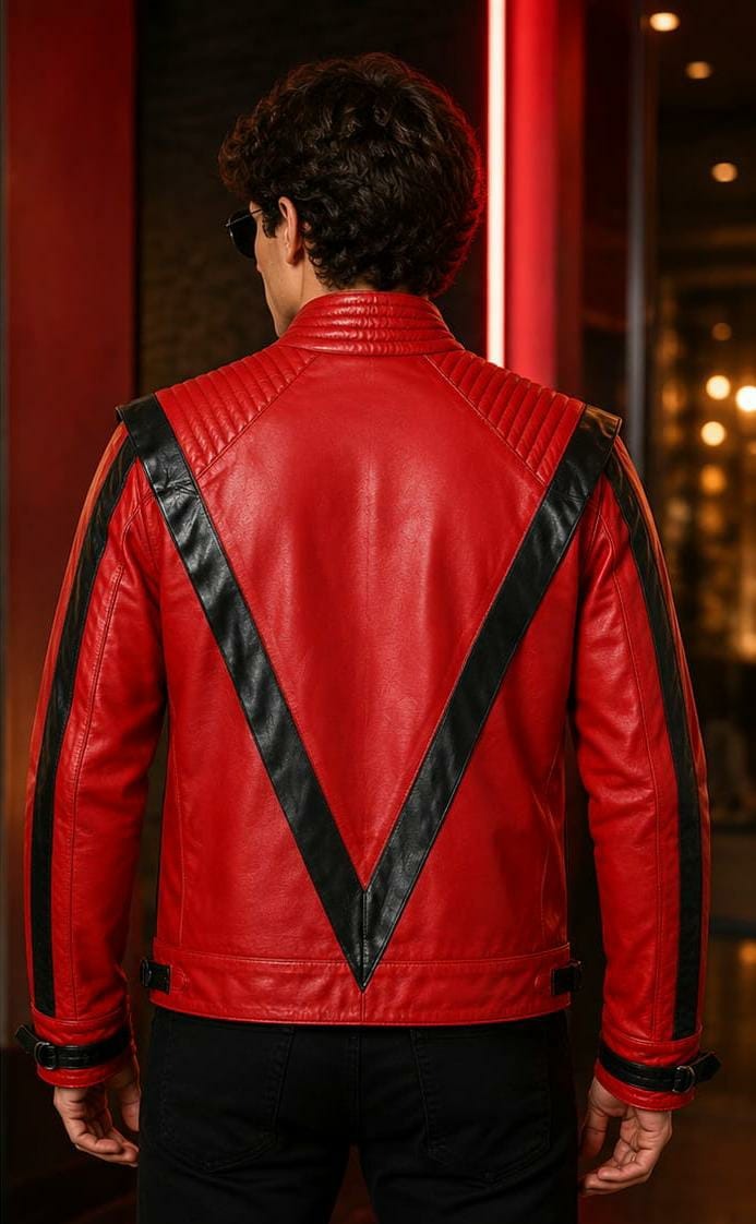 Michael Jackson Thriller Leather Jacket – Iconic Red & Black Cosplay Jacket
